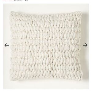 West Elm Cream Textured Accent Pillow NWT (2 avail)
